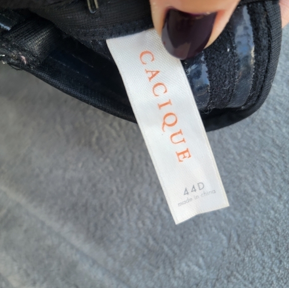 Cacique Black Strapless Bra 44D - Picture 7 of 7